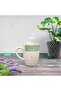 DC3184 Stoneware Mug, Green/White, 9 oz Capacity - 3