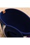 Women's Straw Daily or Beach Bag with Round Handle, Color and Stone Detail, Solid Color, New Season, Hand Knitted Look - 2