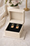 Black Modern Art Gold Earrings - 3