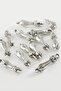 Gldisptm Dotted Prayer Beads Tassel Spacer 50 (172437) Grams-Silver Color