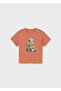 Animal Printed T-Shirt for Ages 1-4 - Orange