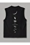 Men's oversized crew neck sleeveless t-shirt - longline