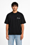 Unisex Essential New Season Logo Front Printed Oversized Thick Fabric Relaxed Cut Cotton T-Shirt