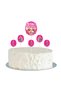 Birthday Cake Decoration Toothpicks -Bestie- 6 Toothpick Decorations Sizes: 13 Cm; (6.5 cm)X5 (Excluding the Stick)