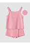 Pink Girl's Shorts Suit - 3