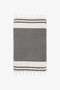 Simple Tassel 2-Piece Kitchen Towel Black - 2
