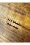 One-Piece Solid Iroko Wood 30 cm Round Corrugated Pizza Presentation Cutting Presentation Board - 5