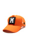 Mesh Orange Hat with Letter Patch Detail |   Sports Hat Suitable for Daily Use