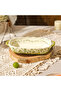 طبق أرز مستطيل مزدوج الأذن مقاس 9.5 بوصة من Happy Lily of the Valley - 2
