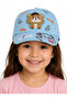 Boy/Girl Teddy Bear Detailed Written Hat with Adjustable Strap for 2-7 Years Old, Blue Color - 2