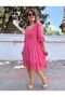 Back Guipure Dress Pink