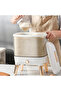 10L Large Rice Grains Dispenser - Airtight Dry Food Storage Container with One-Touch Button - 3