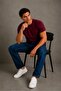 Men's Slim Fit Lycra Body-Fitting Soft Textured Crew Neck T-Shirt - 4