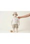 Baby Boy Hat, Shirt, Shorts Triple Muslin Set - Green - 4
