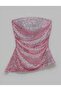 Asymmetric Cut Sequin Fabric ALDA Blouse