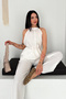 Women's Belt Detailed Casual Lined Suit - 3
