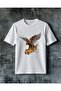 Eagle Design Printed Oversize T-Shirt