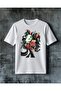 Demon Unicorn Printed Oversize T-Shirt