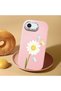 Pink Silicone Case with Shock-Absorbing Camera Protections Compatible with iPhone 16E - 2