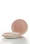 Bone Rosy 4 Piece 21 cm Cake Plate - 3