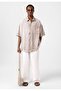 Washable short sleeve oversize shirt - 4