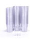 Premium Reusable Plastic Shot Cups 1.5oz (45ml) – Disposable Recyclable Mini Party Cups for Drinks, Desserts & Tastings – Pack of 60 (Silver) - 3