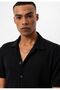 Polo neck knitted short sleeve men's shirt - 5