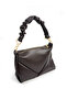 Royal Faux Leather Women's Hand and Shoulder Bag Brown - 3
