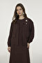 Brooch Detailed Jacket Dress Coffee Suit 1957 - 2