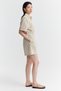 Women's Textured Jumpsuit with Elastic Waist - 3