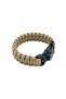 Beige Paracord Bracelet with Compass M3 - Survival Bracelet - 6