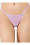 Purple Chain Detail Mesh Babydoll with Brief - 4