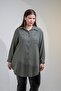 Women's Plus Size Long Shirt with Pocket Detail - 8
