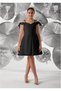 Meneviş Shoulder Detailed Girls' Short Crepe Evening Dress_Mnvs919