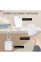 Rectangular Makeup Mirror with Handle, 270 Degree Folding Standing Mirror, Small Table Mirror, Makeup Mirror, Normal Double-Sided Mirror, Travel Mirror for Makeup - 3
