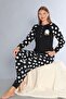 Women's Cotton Long Sleeve Pajama Set 09-272 - 3