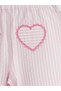 Trendlucky Girls' Striped Pants with Ruffle Detail and Contrast - 4