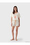 Esvab • Modern & Distinctive Zero Roba Collar Printed Women's Shorts Pajama Set - 3