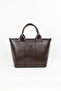 Brown Women's Hand and Shoulder Bag Daily Use Zippered Stylish Mother Bag