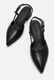 Women's Buckle-Strapped Open-Back Heeled Shoes Black Yanki̇ - 3