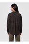 Rmz Gi̇yi̇m Farki̇yla Checkered Embroidered Loose Fit Women's Shirt - 3