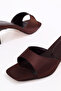 Women's Heeled Slippers Stylish Summer Sandals Thin Heel - 6
