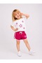 Girls' New Season Star Embroidered Detail T-Shirt Shorts Set 4-12 Years - 5