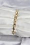 Brass Gold Color North Star Engraved Women's Bracelet - 2