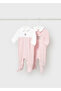 Baby Girl 2-Piece Booties and Overalls Set 1703