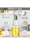 Silk Route - 2 Pack 240ml Glass Olive Oil Sprayer for Cooking, Air Fryer, BBQ, Salad, Baking, Grilling - 6