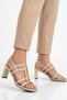 Beige Women's Heeled Evening Dress Shoes 4069 Z - 2