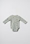 Organic Cotton 2-Piece Long Sleeve Snap Fastener Baby Bodysuit Set - 3
