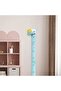 Cute yellow giraffe green dinosaur mermaid rocket tree height measurement sticker - 2