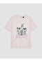Pink Mickey Mouse Printed 100% Cotton Women's T-Shirt - 5